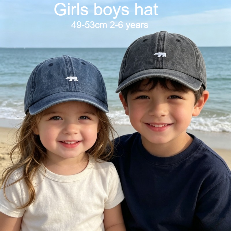 Hat Snapback Cap - Kids Baseball Cap 49-53cm 2-6 Years