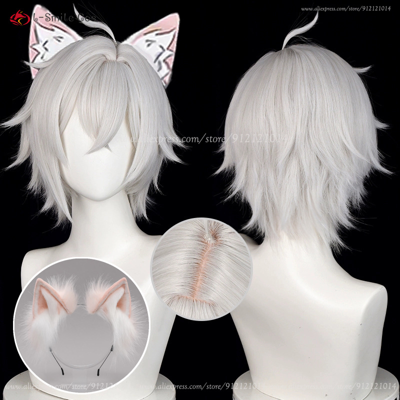 Men Accessories Silver - ZZZ Seth Lowell Cosplay Wig 30cm