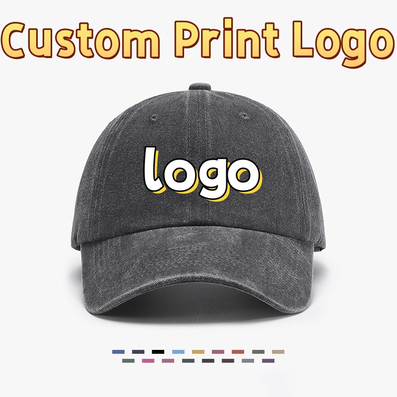 Hat Snapback Cap - Customized Printed Logo Women Artistic Retro