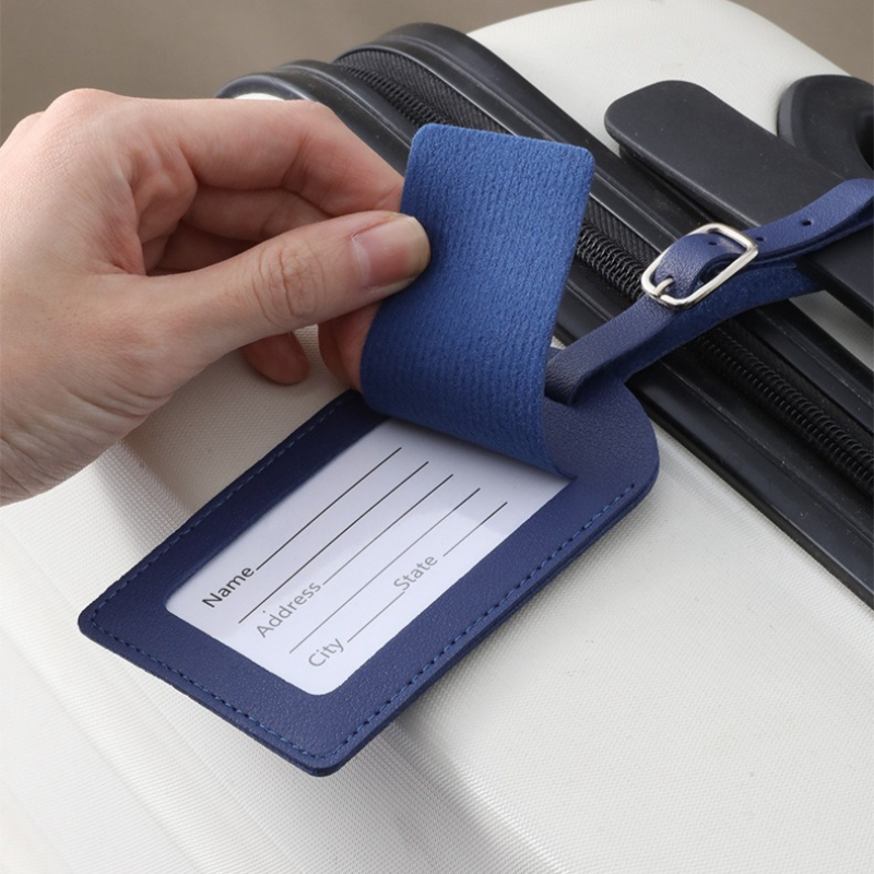 Women Men Luggage Tags PU Leat - Men Accessories Name ulasan dan harga