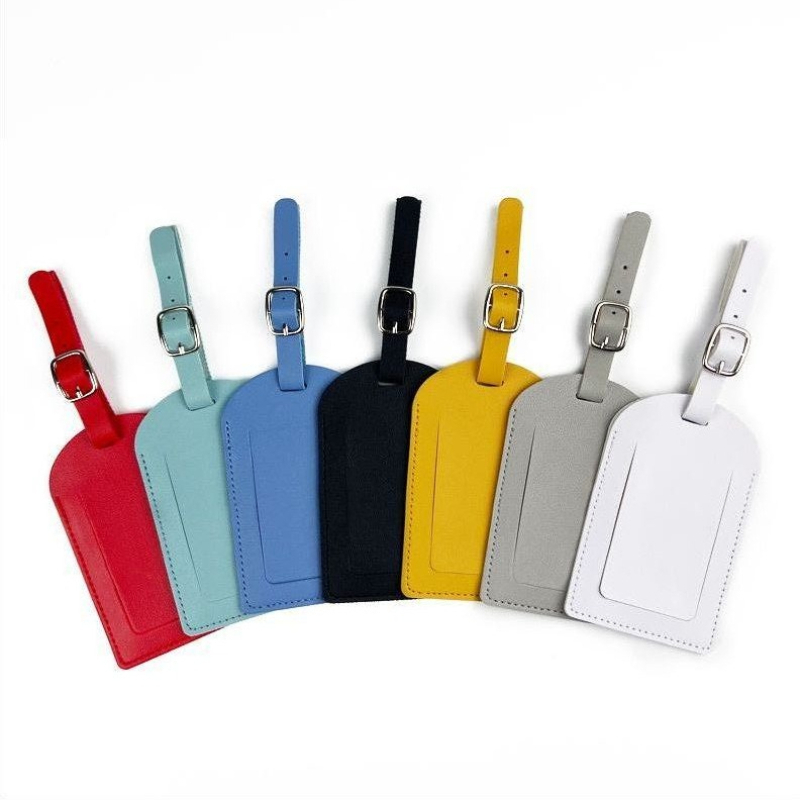 Women Men Luggage Tags PU Leat - Men Accessories Name ulasan dan harga