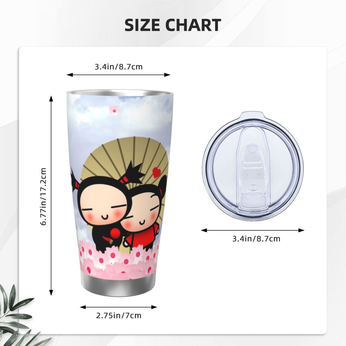 Cute Cartoon Pucca 20oz Stainl - Flask Stainless Steel ulasan dan harga