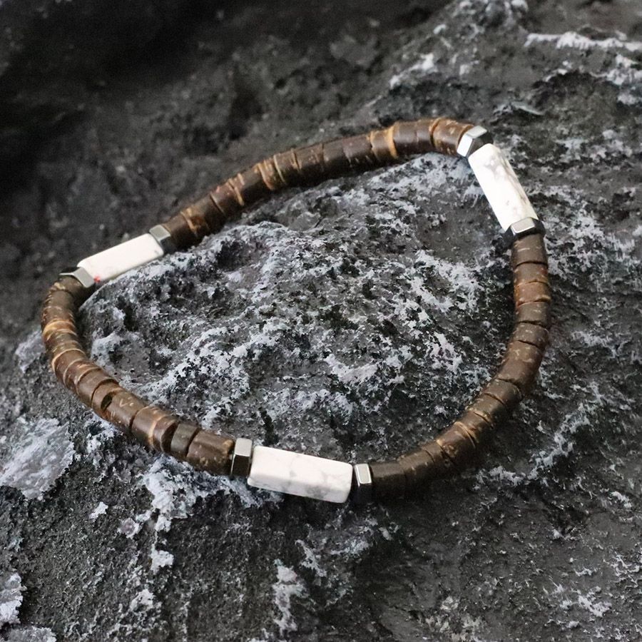 Men Retro 5mm Natural Coconut  - Men Accessories Amazon ulasan dan harga