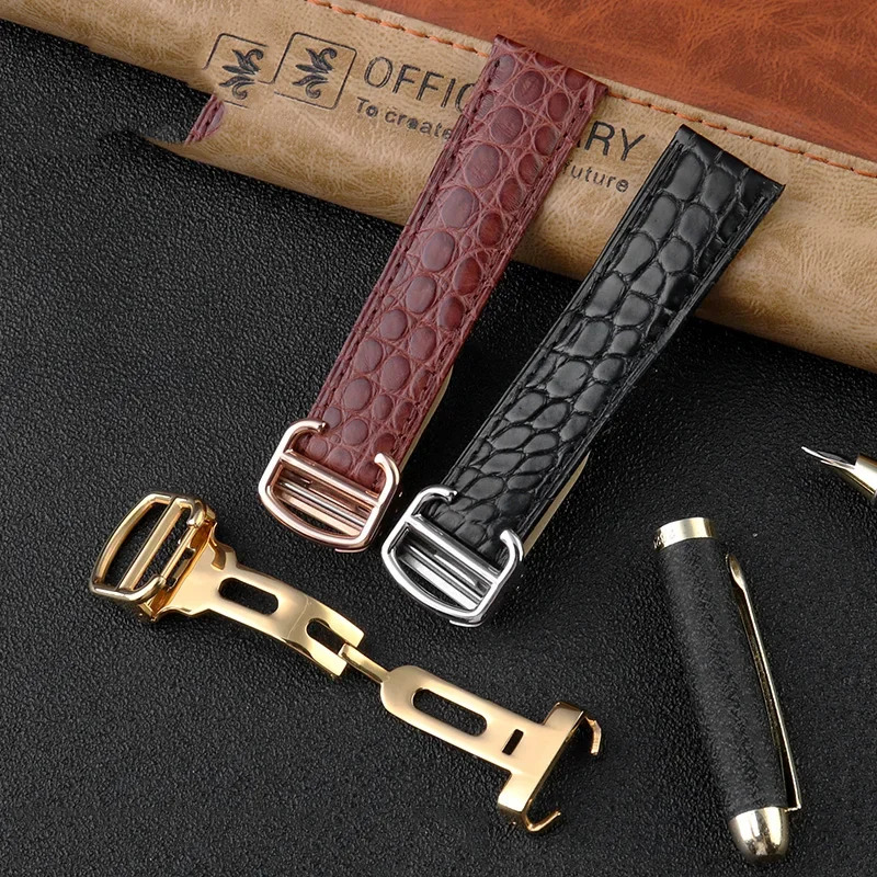 Crocodile Watchband 16 18 20 2 - Men'S Accessories Cartier ulasan dan harga
