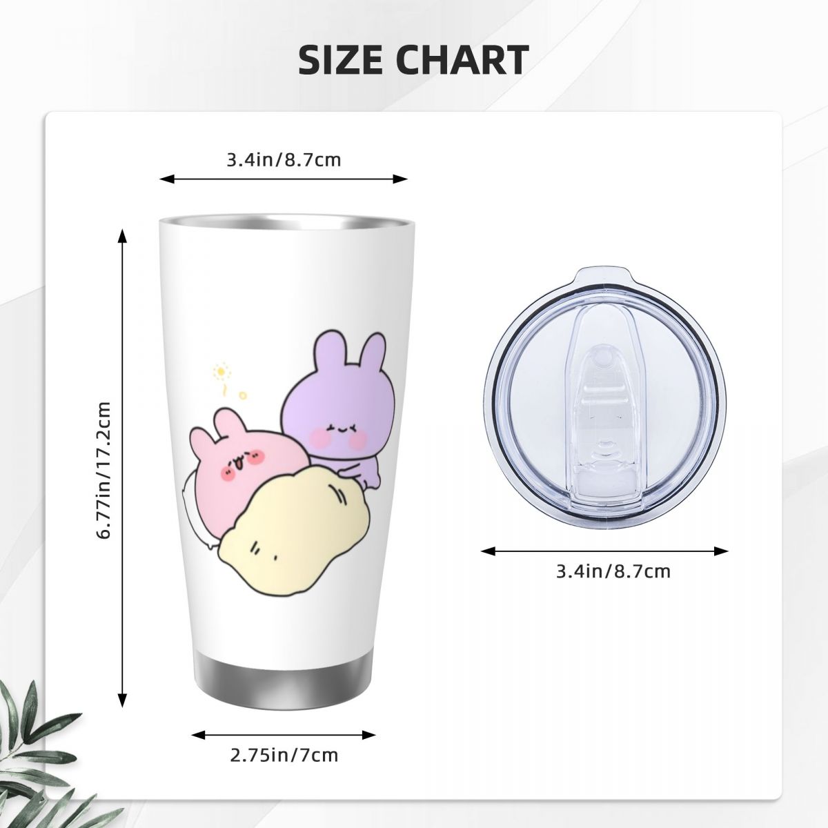 Asamimichaan Cute Asamimi 20oz - Flask Stainless Steel ulasan dan harga