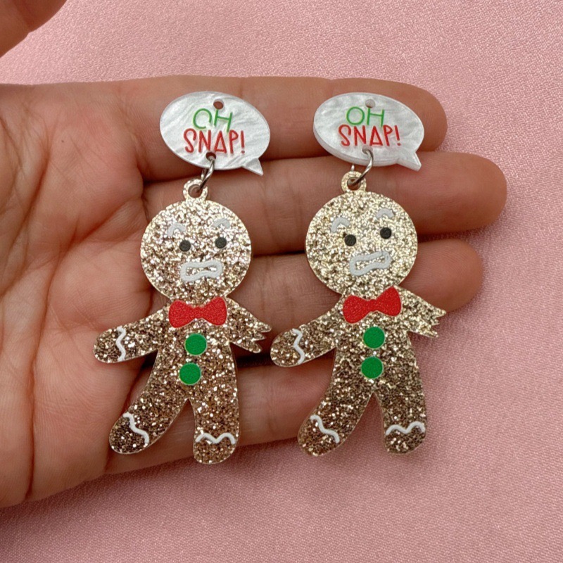 10pcs Cute Christmas Gingerbre - Men Accessories Pendant ulasan dan harga