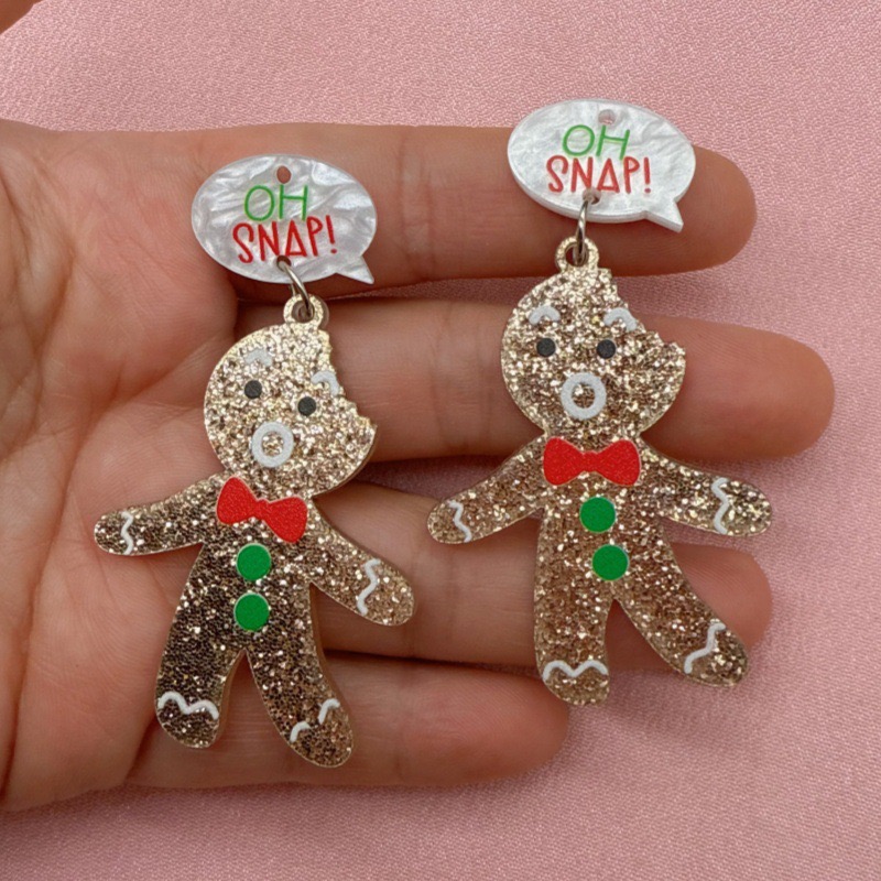 10pcs Cute Christmas Gingerbre - Men Accessories Pendant ulasan dan harga