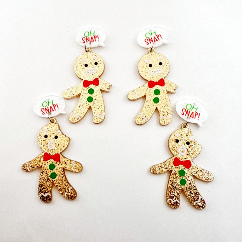 10pcs Cute Christmas Gingerbre - Men Accessories Pendant ulasan dan harga