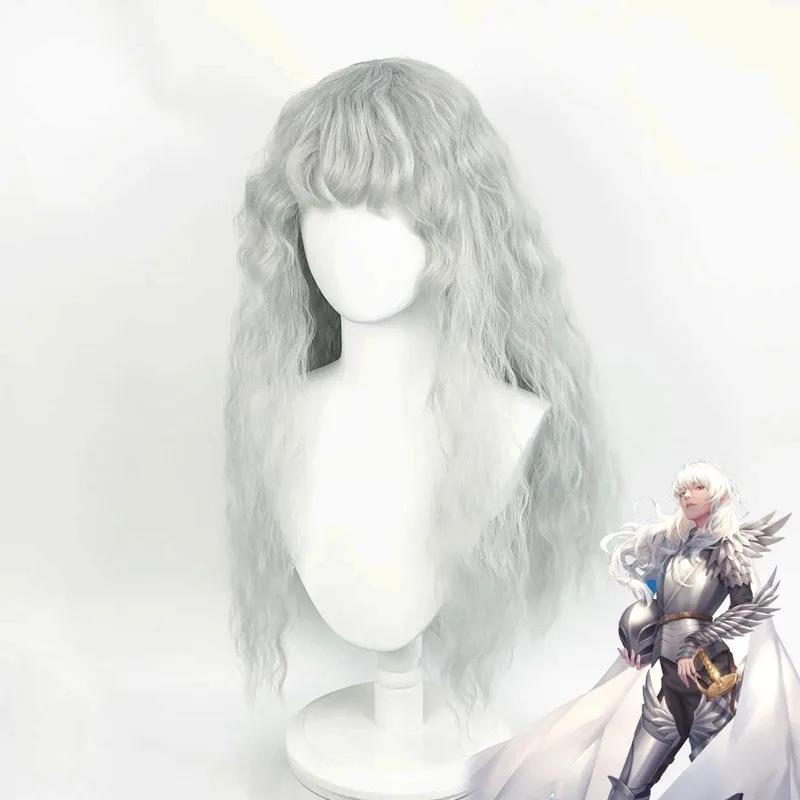 Anime Game Berserk Cosplay Wig - Men Accessories Silver ulasan dan harga
