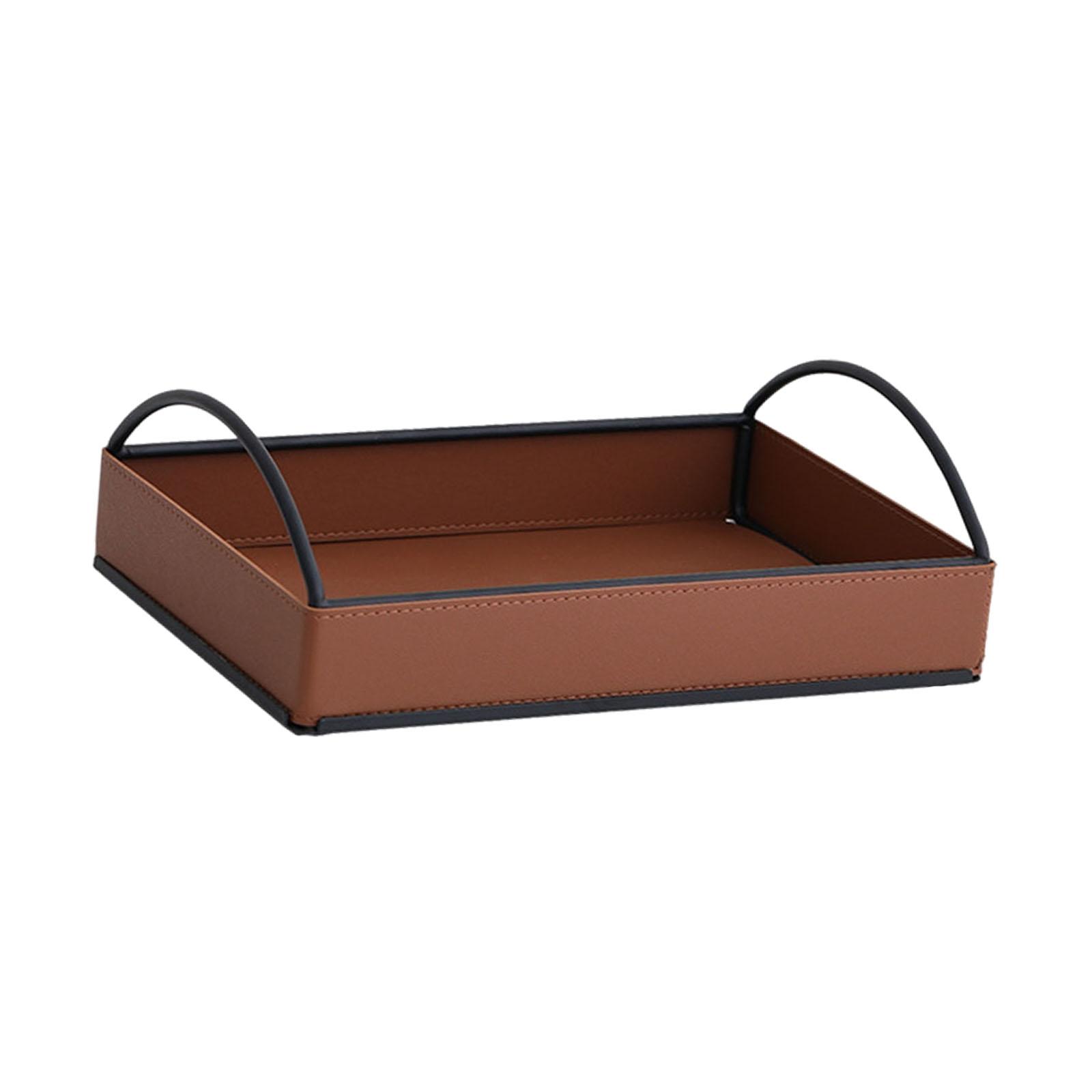Modern PU Leather Valet Tray D - Men'S Accessories Tray ulasan dan harga