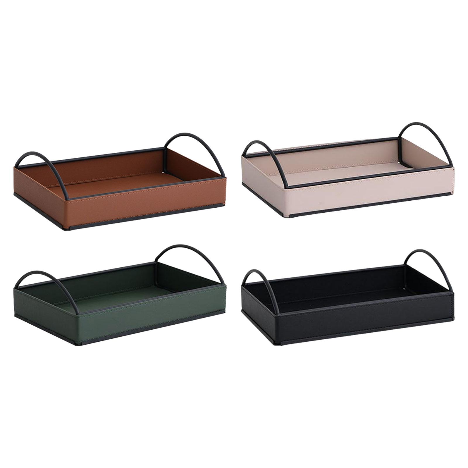 Modern PU Leather Valet Tray D - Men'S Accessories Tray ulasan dan harga