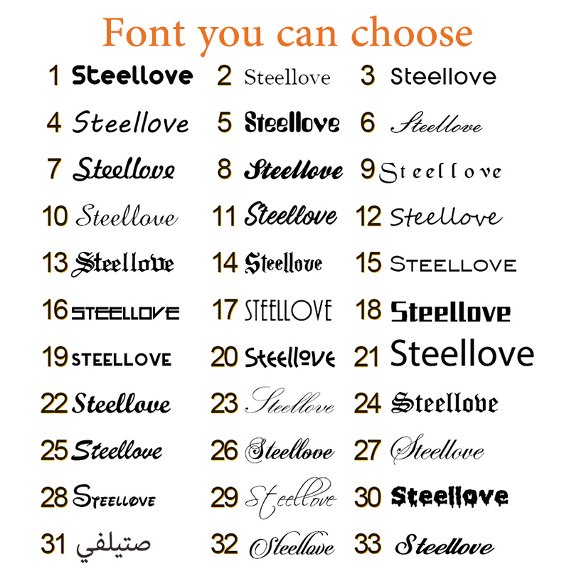 Fashion 2 Names DIY Customized - Men Accessories Name ulasan dan harga