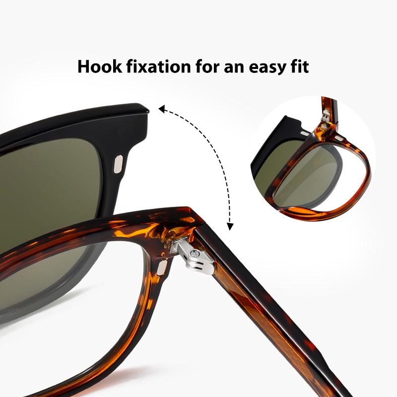 Fashion Sunglasses Man Clip On - Sunglasses Polarized Men ulasan dan harga