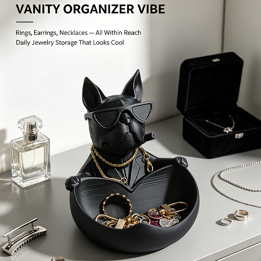 Trendy French Bulldog Key Stor - Men'S Accessories Tray ulasan dan harga