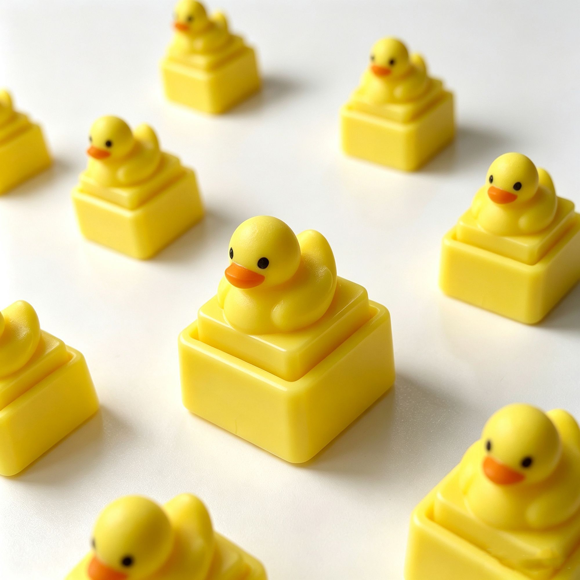 Cute Yellow Duck Press Keychai - Men Accessories Pendant ulasan dan harga