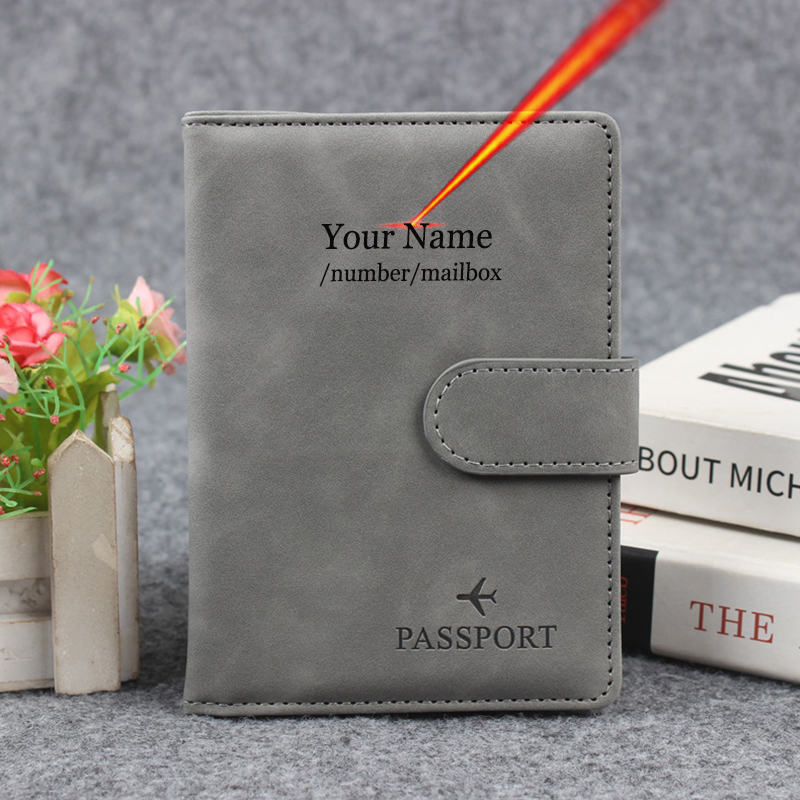 Magnetic Button Passport Cover - Men Accessories Name ulasan dan harga