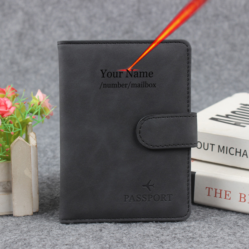 Magnetic Button Passport Cover - Men Accessories Name ulasan dan harga
