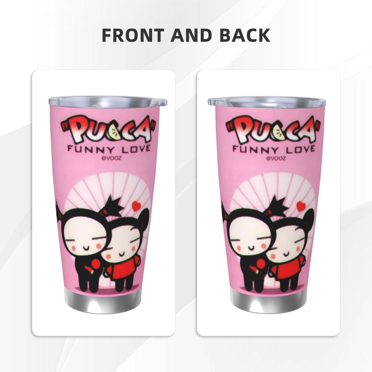 Cute Cartoon Pucca 20oz Stainl - Flask Stainless Steel ulasan dan harga