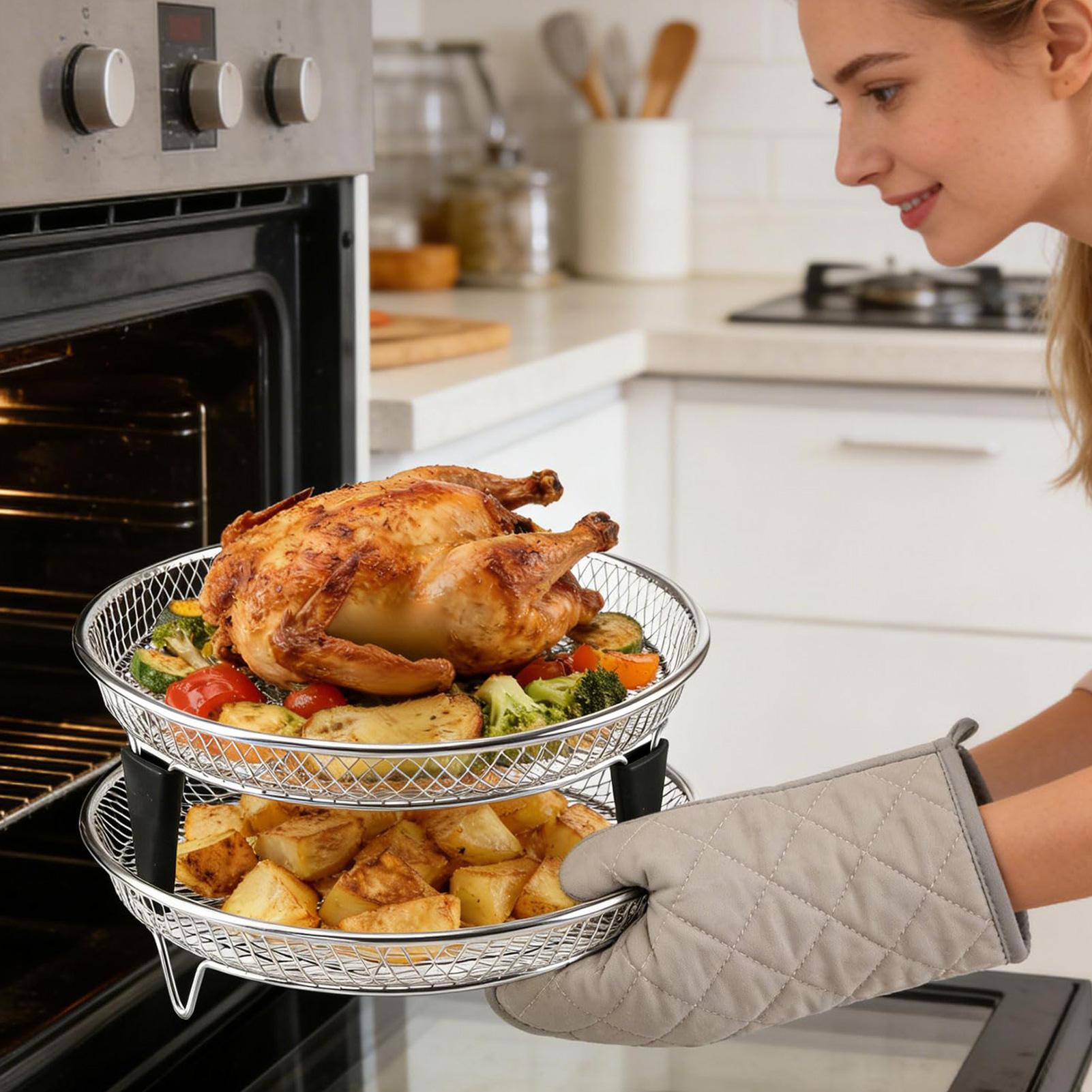 Air Fryer Accessories Stainles - Men'S Accessories Tray ulasan dan harga