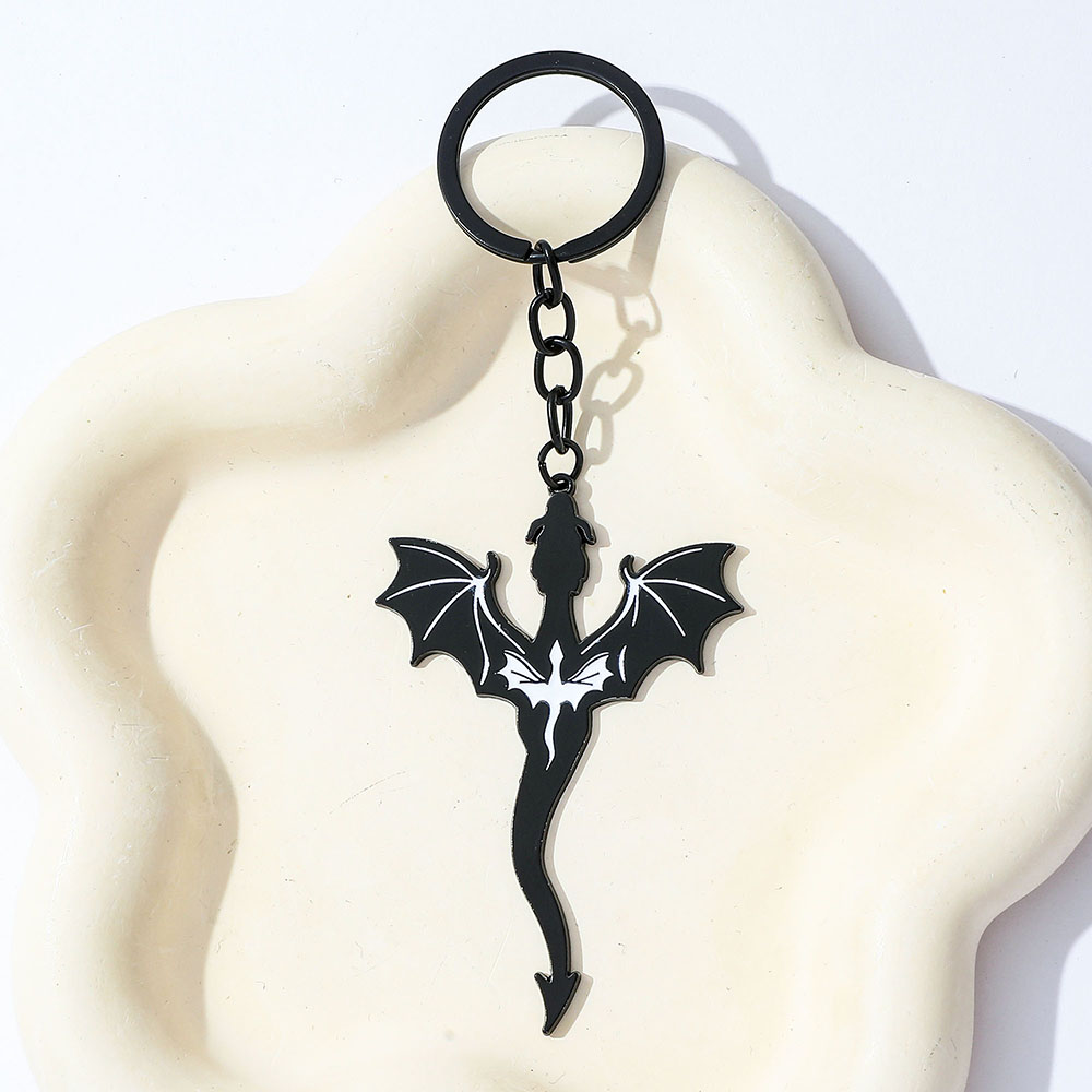 Fourth Wing Black Dragon Keych - Men Accessories Pendant ulasan dan harga