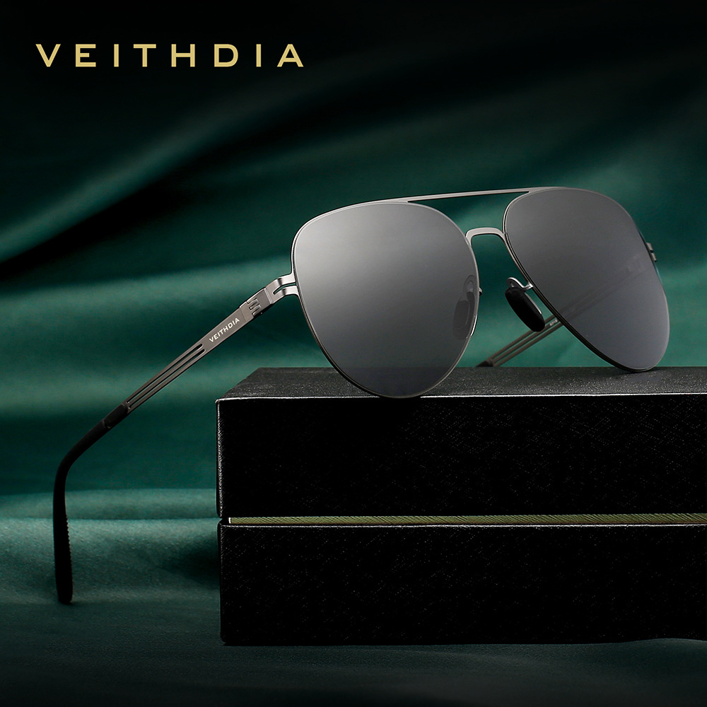 VEITHDIA Fashion Nylon Pilot S - Sunglasses Polarized Men ulasan dan harga