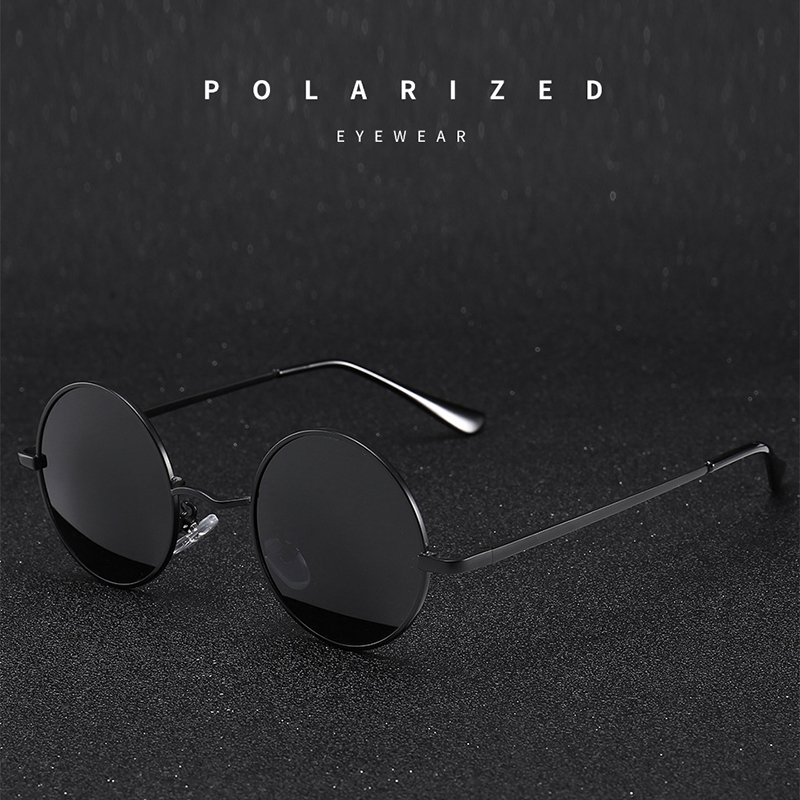 Retro Vintage Round Sunglasses - Sunglasses Polarized Men ulasan dan harga