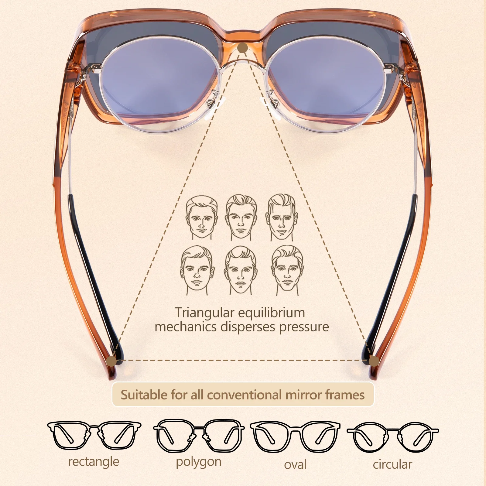 Kapvoe  Fitover Sunglasses Ove - Sunglasses Polarized Men ulasan dan harga