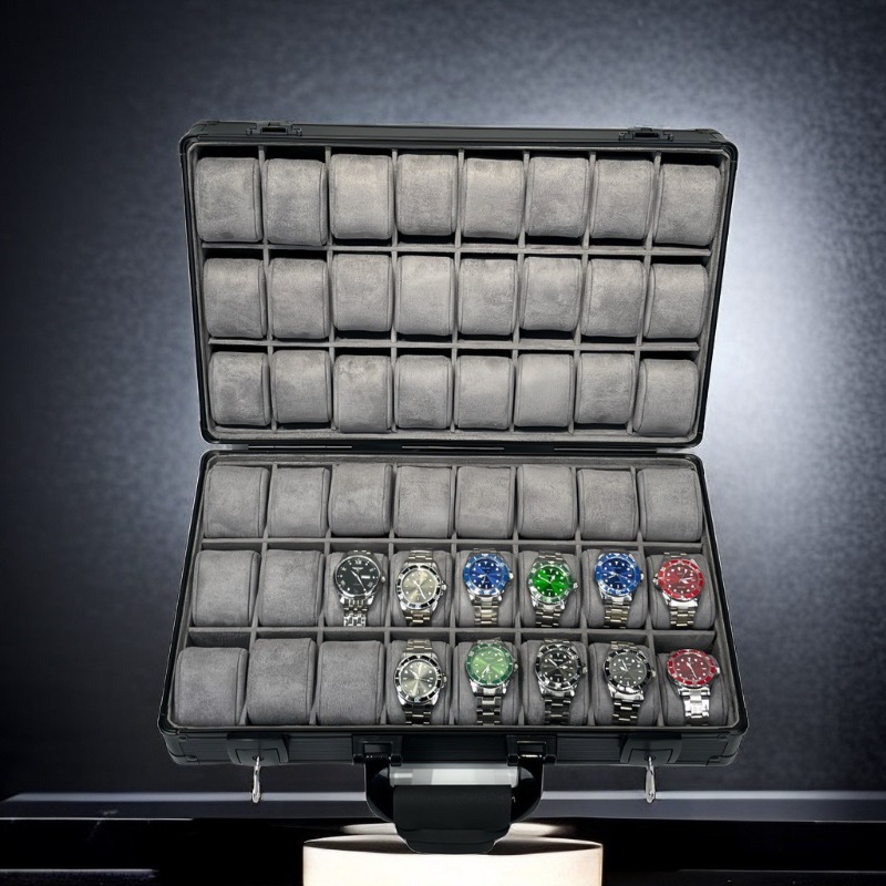Aluminum Green Watch Box Mens  - Men'S Accessories Tray ulasan dan harga