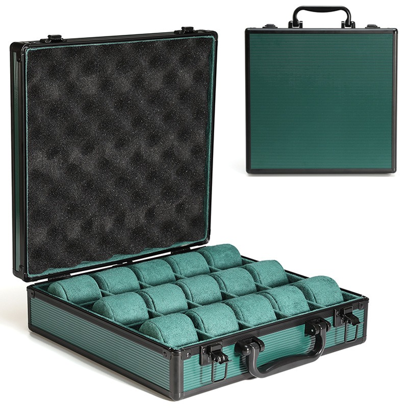Aluminum Green Watch Box Mens  - Men'S Accessories Tray ulasan dan harga