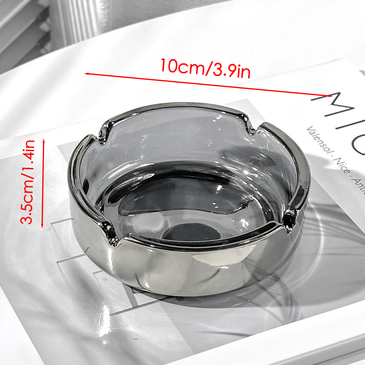 Transparent Glass Ashtray Ciga - Men'S Accessories Tray ulasan dan harga