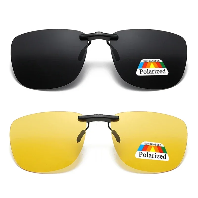 New Square Clip on Sunglasses  - Sunglasses Polarized Men ulasan dan harga