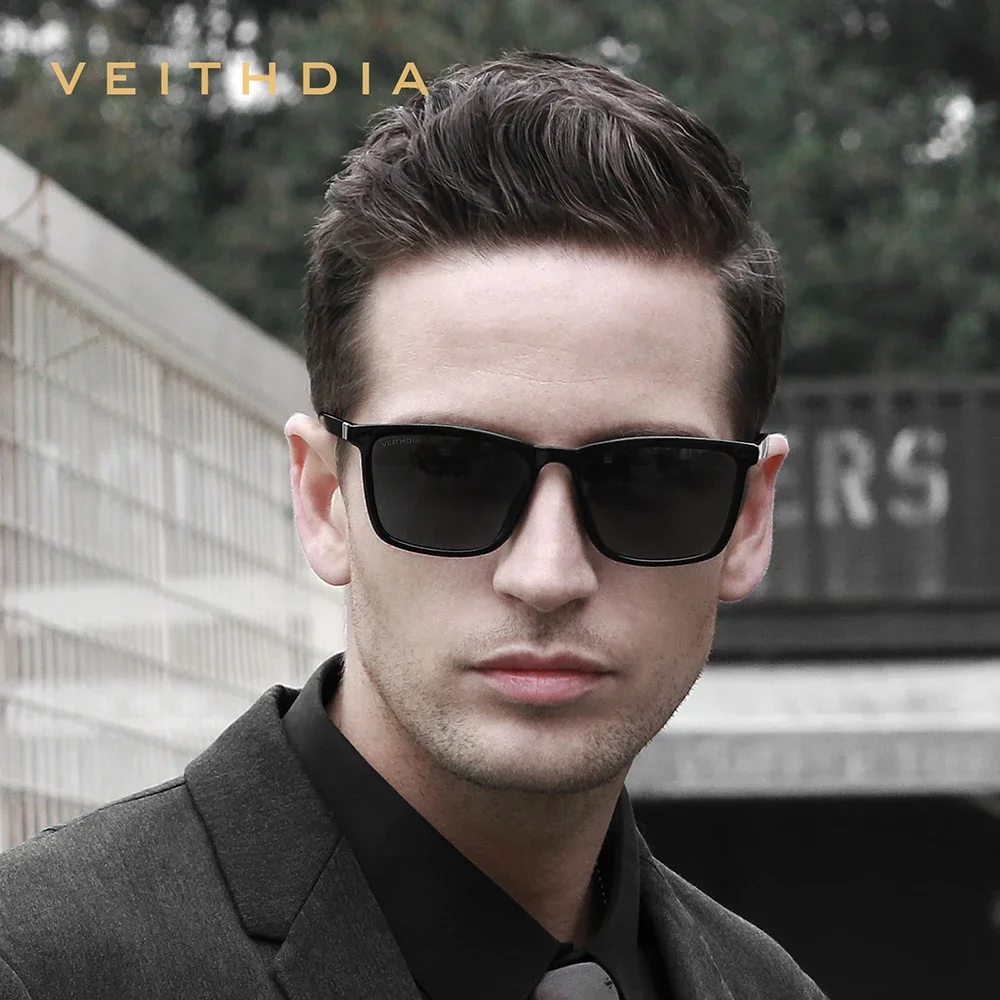 VEITHDIA Brand Square Fashion  - Sunglasses Polarized Men ulasan dan harga
