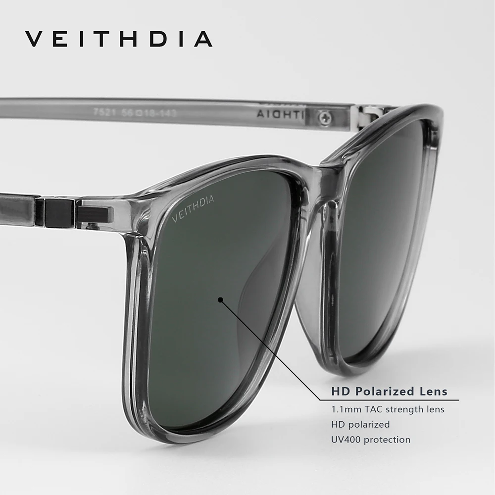 VEITHDIA Brand Square Fashion  - Sunglasses Polarized Men ulasan dan harga