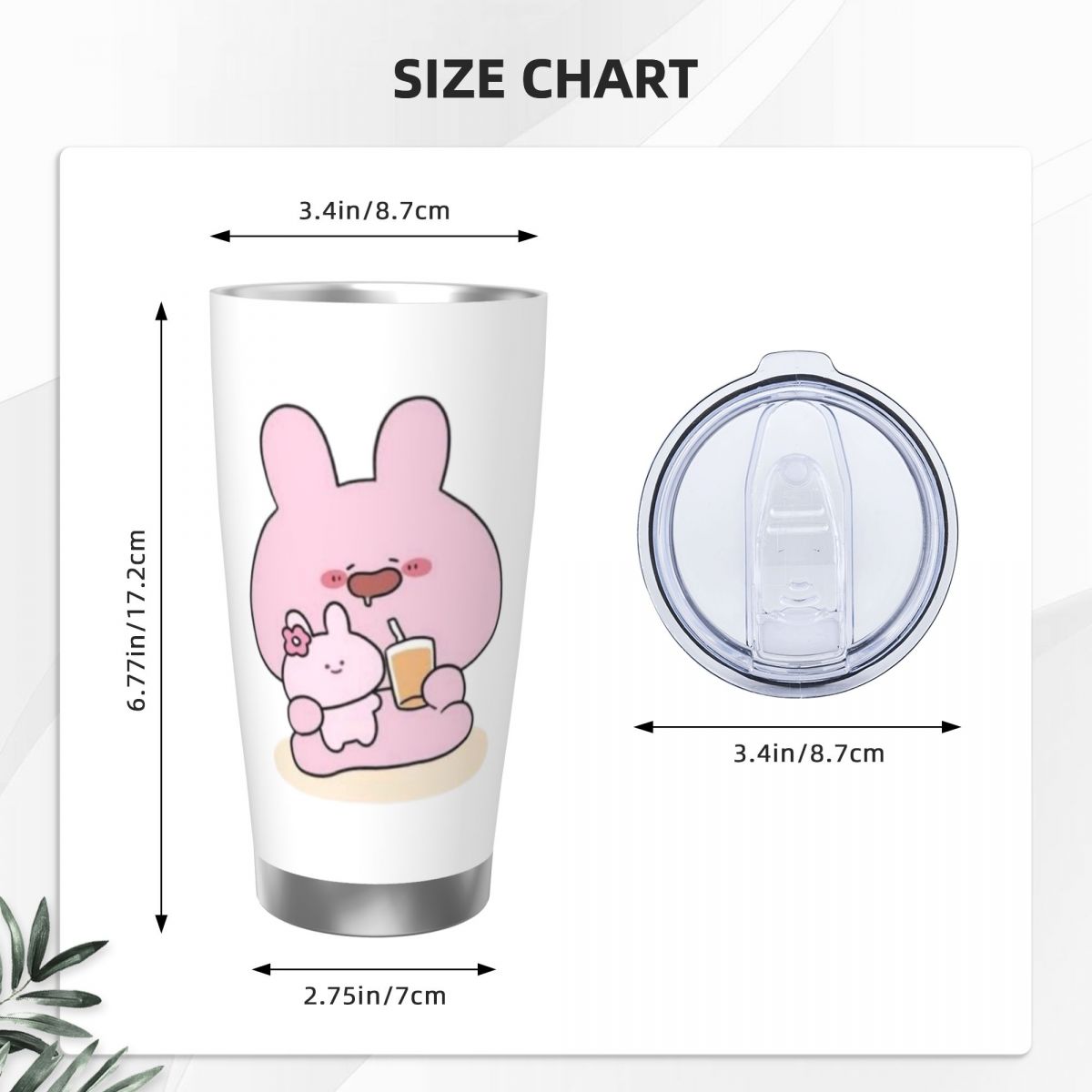 Asamimichaan Cute Asamimi 20oz - Flask Stainless Steel ulasan dan harga
