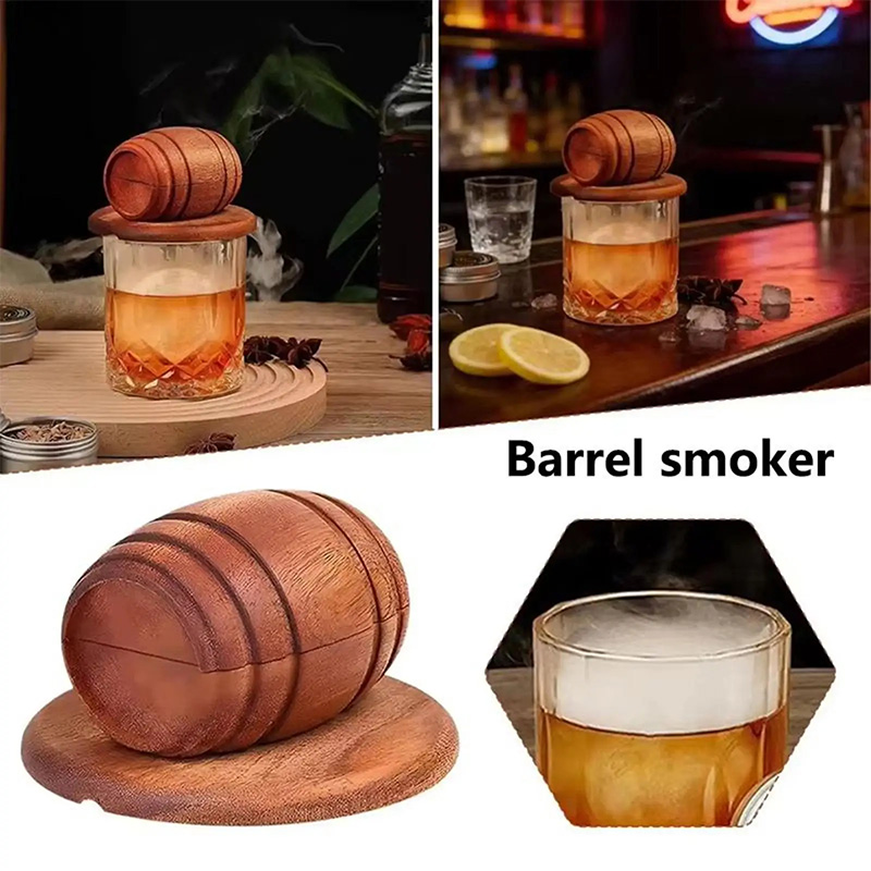 Wooden Barrel Whiskey Cocktail - Men'S Accessories Tray ulasan dan harga