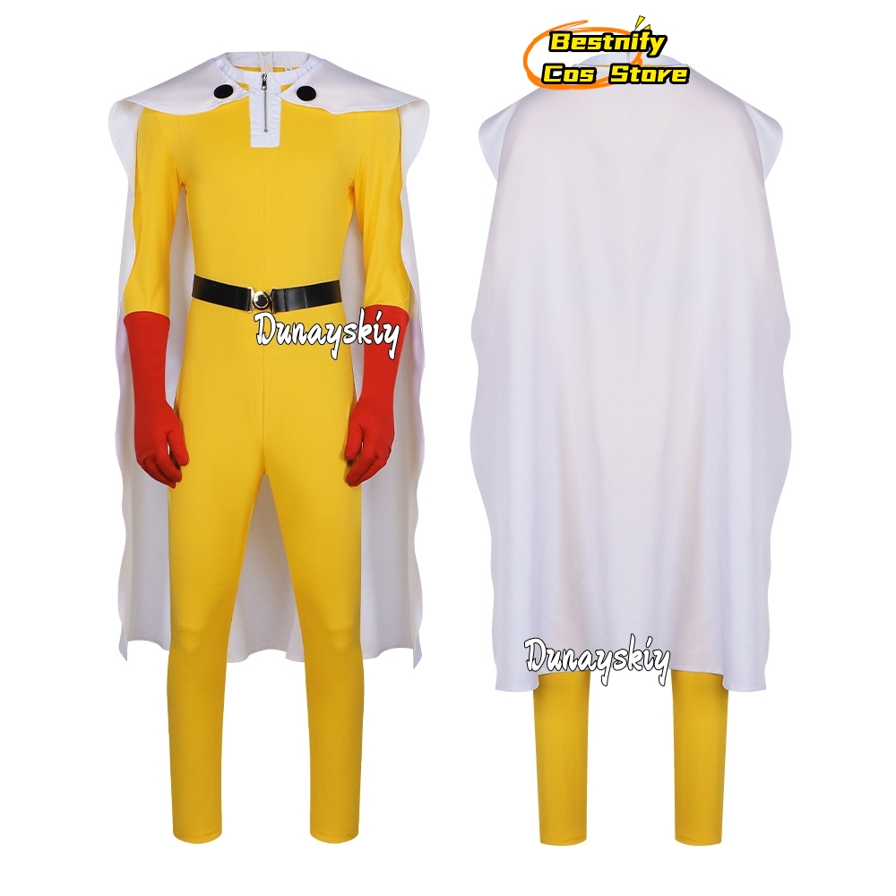 Saitama MAN Cosplay Jumpsuit C - Men Accessories Korea ulasan dan harga