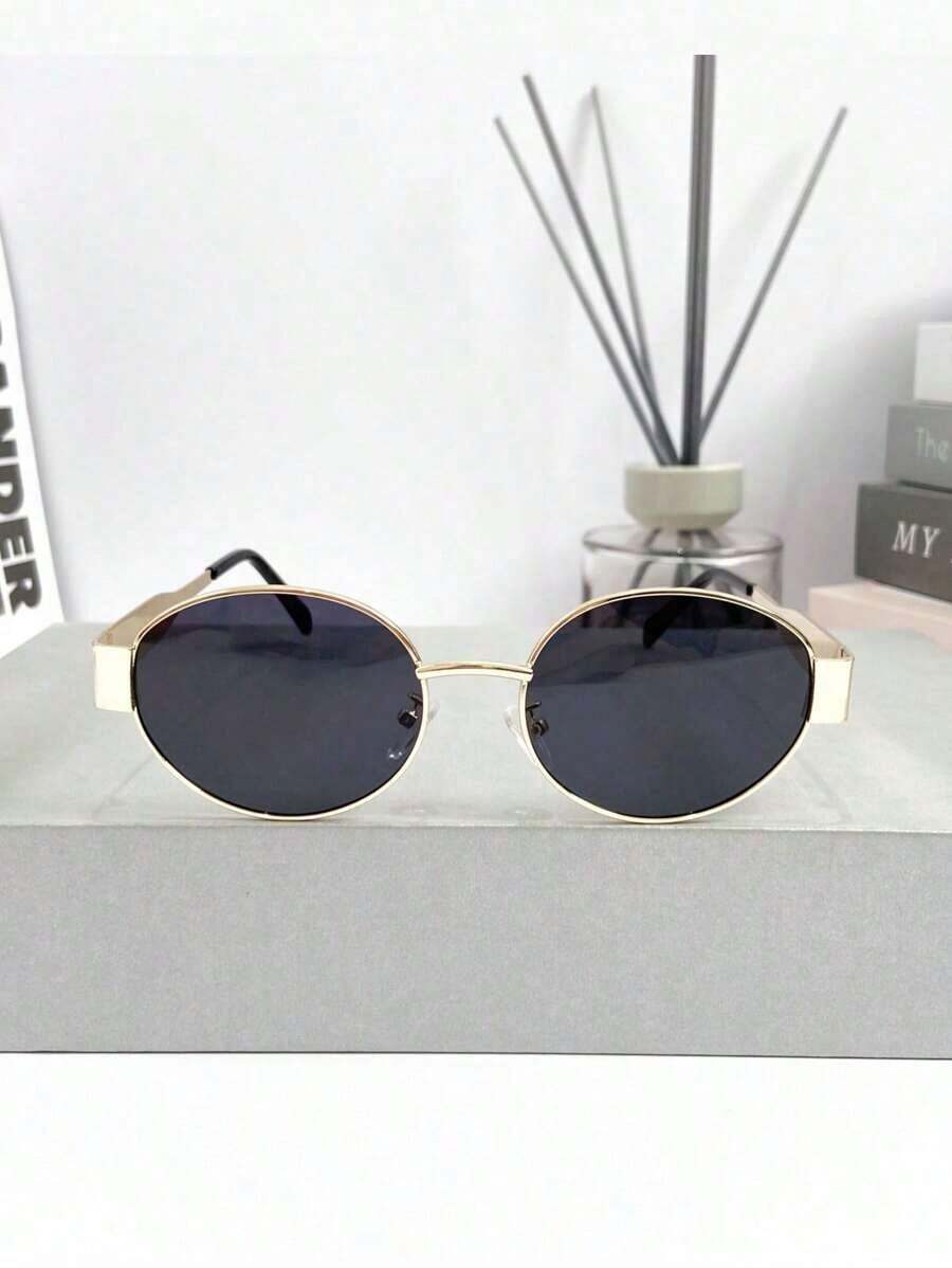 New Retro High-End Metal Oval  - Sunglasses Polarized Men ulasan dan harga