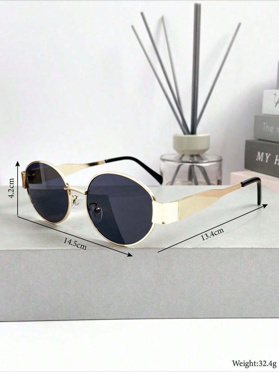 New Retro High-End Metal Oval  - Sunglasses Polarized Men ulasan dan harga