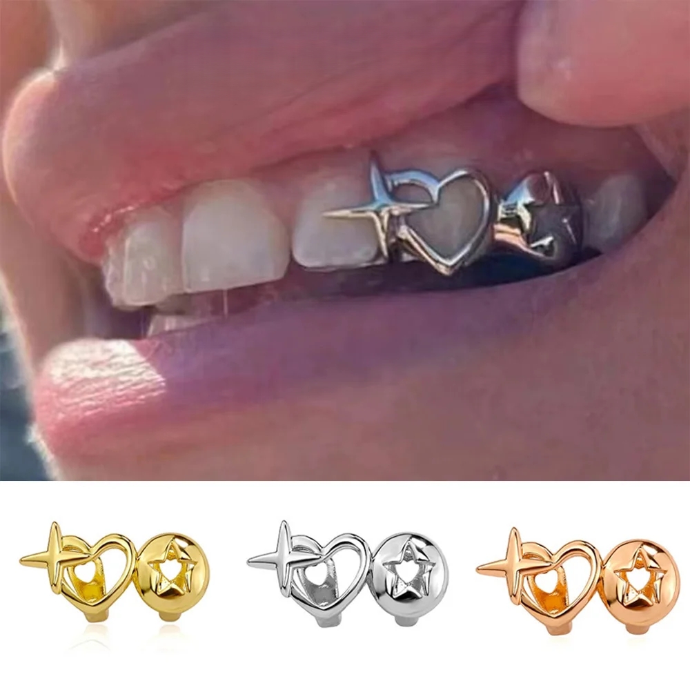 Punk Hip Hop Hollow Heart Teet - Men Accessories Silver ulasan dan harga