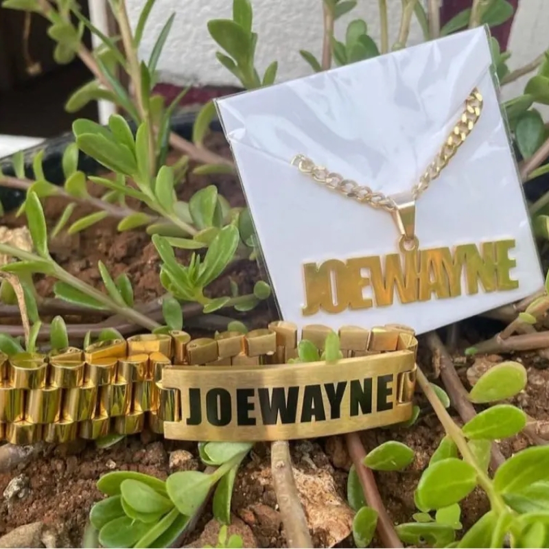 Custom Men Name Necklace Big B - Men Accessories Name ulasan dan harga