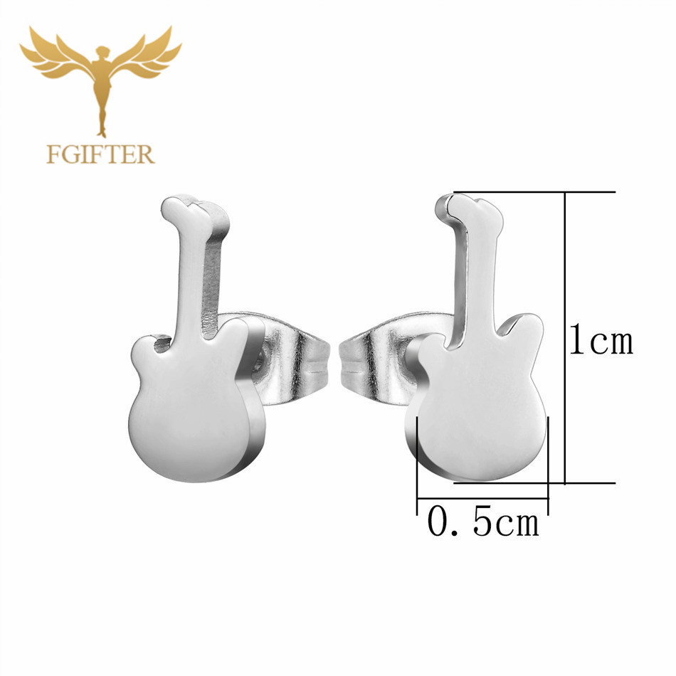 12 Pairs Music Guitar Earrings - Men Accessories Store ulasan dan harga