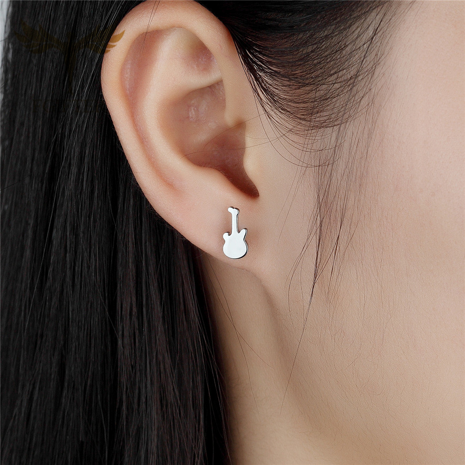 12 Pairs Music Guitar Earrings - Men Accessories Store ulasan dan harga