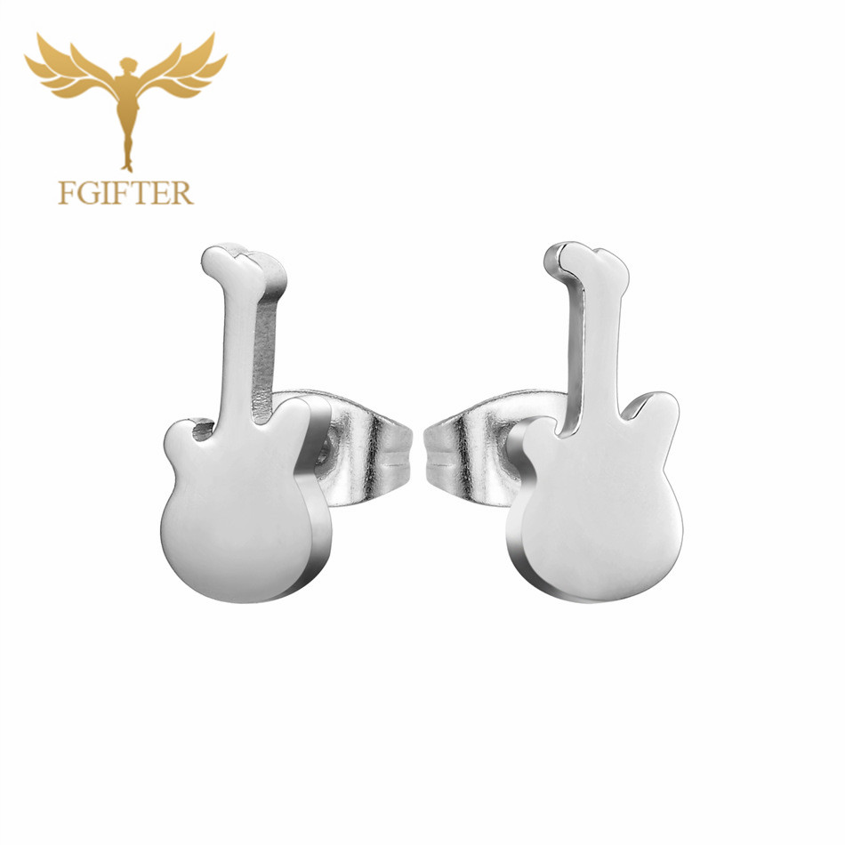 12 Pairs Music Guitar Earrings - Men Accessories Store ulasan dan harga