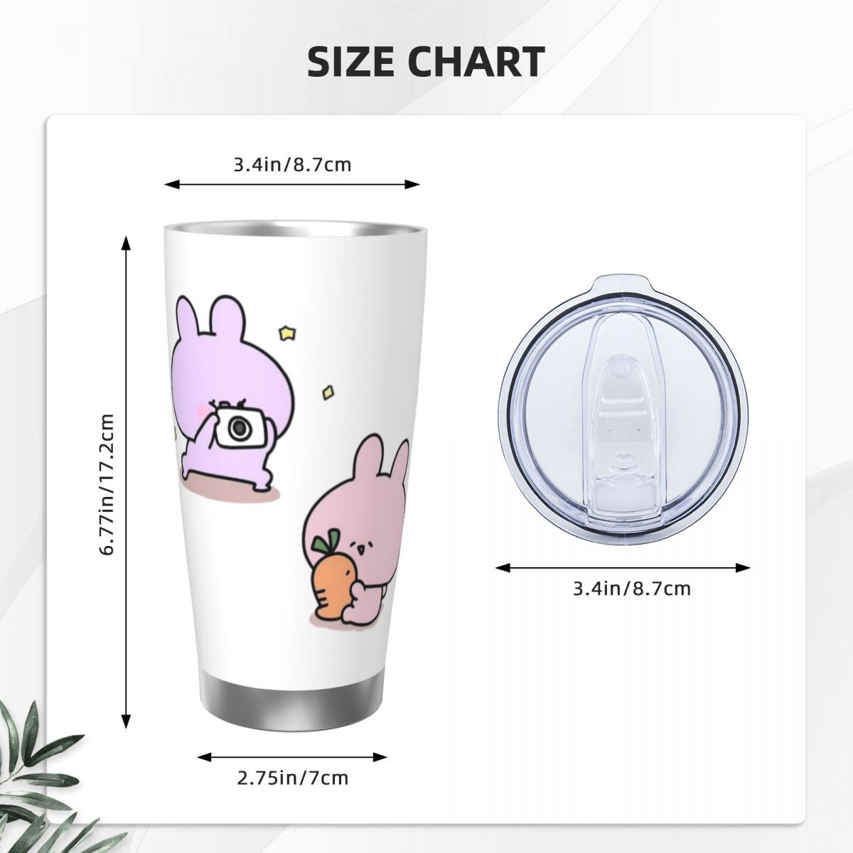 Asamimichaan Cute Asamimi 20oz - Flask Stainless Steel ulasan dan harga
