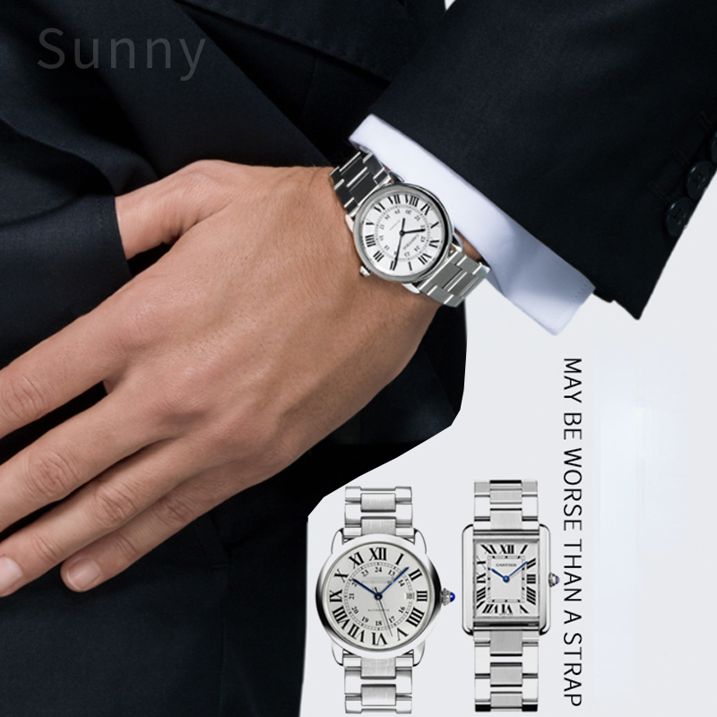 Stainless Steel Watch Strap fo - Men'S Accessories Cartier ulasan dan harga