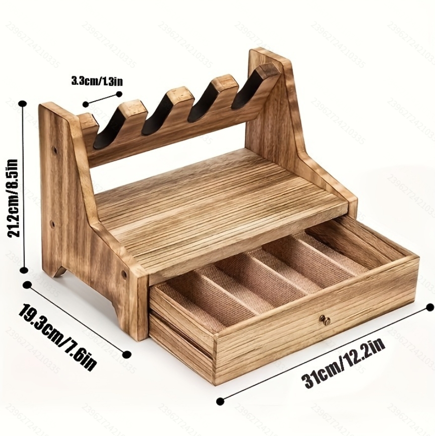 Solid Wood Pistol Storage Stan - Men Accessories Store ulasan dan harga